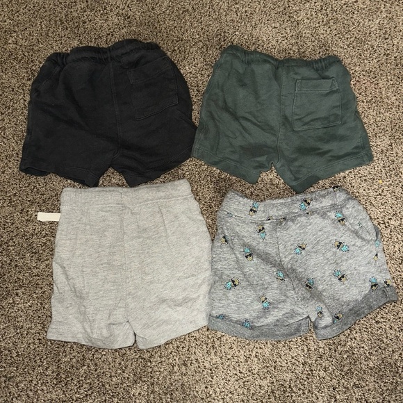 Kids Casual Shorts Set - Black, Green, Gray - 4 Pack - Picture 2 of 2